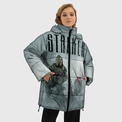 Женская зимняя куртка STALKER: Dusk / 3D-Светло-серый – фото 3