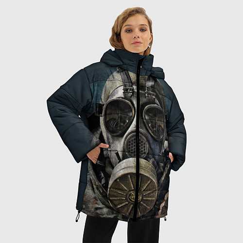 Женская зимняя куртка STALKER: Mask / 3D-Черный – фото 3