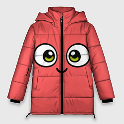 Куртка зимняя женская Эмодзи / Смайл, цвет: 3D-черный