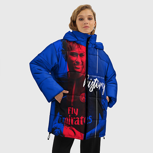 Женская зимняя куртка Neymar History / 3D-Черный – фото 3
