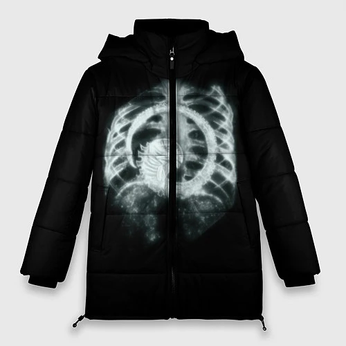 Женская зимняя куртка Чужой в желудке / 3D-Светло-серый – фото 1