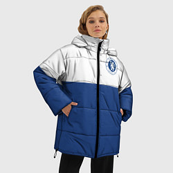 Куртка зимняя женская Chelsea FC: Light Blue, цвет: 3D-светло-серый — фото 2