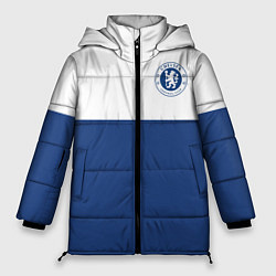 Куртка зимняя женская Chelsea FC: Light Blue, цвет: 3D-красный
