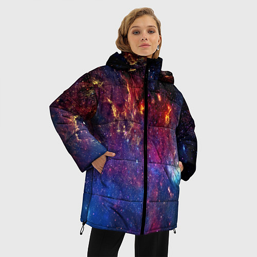 Женская зимняя куртка Космос / 3D-Черный – фото 3