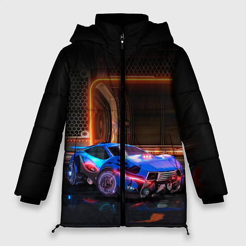 Женская зимняя куртка Rocket League / 3D-Светло-серый – фото 1