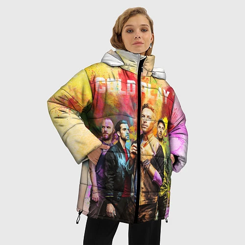 Женская зимняя куртка Coldplay / 3D-Красный – фото 3