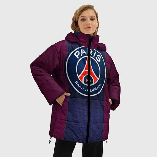 Женская зимняя куртка Paris Saint-Germain / 3D-Черный – фото 3