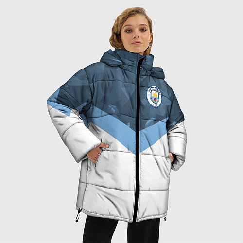 Женская зимняя куртка Manchester City FC: Sport / 3D-Красный – фото 3