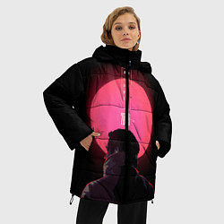 Куртка зимняя женская Blade Runner: Acid sun, цвет: 3D-красный — фото 2