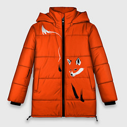 Куртка зимняя женская Лисица, цвет: 3D-черный