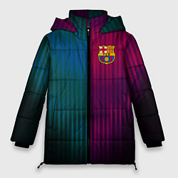 Куртка зимняя женская Barcelona FC: Abstract 2018, цвет: 3D-черный