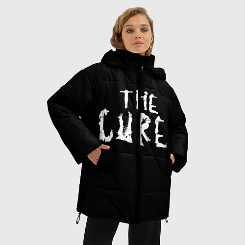 Женская зимняя куртка The Cure: Logo / 3D-Черный – фото 3