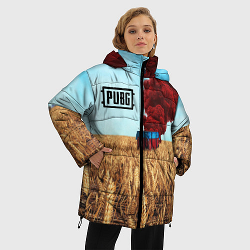 Женская зимняя куртка PUBG Box / 3D-Черный – фото 3
