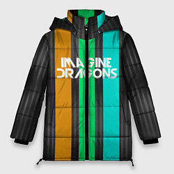 Куртка зимняя женская Imagine Dragons: Evolve Lines, цвет: 3D-красный