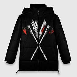 Куртка зимняя женская Викинги, цвет: 3D-черный
