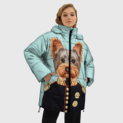 Куртка зимняя женская Йоркширский терьер адмирал, цвет: 3D-светло-серый — фото 2