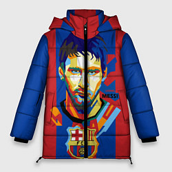 Куртка зимняя женская Lionel Messi, цвет: 3D-черный