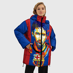 Куртка зимняя женская Lionel Messi, цвет: 3D-черный — фото 2