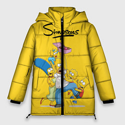 Куртка зимняя женская Simpsons Family, цвет: 3D-светло-серый