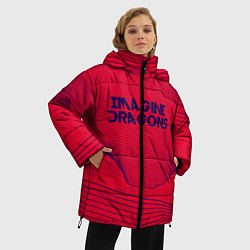 Куртка зимняя женская Imagine Dragons: Violet Stereo, цвет: 3D-черный — фото 2