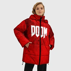 Куртка зимняя женская DOOM: Marsian Blood, цвет: 3D-черный — фото 2