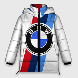 Куртка зимняя женская BMW M: White Sport, цвет: 3D-красный
