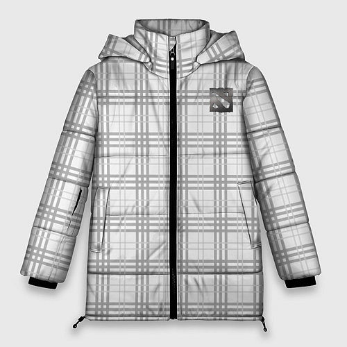 Женская зимняя куртка Dota 2 - Grey logo 2022 / 3D-Красный – фото 1