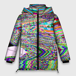 Куртка зимняя женская Optical Glitch, цвет: 3D-черный