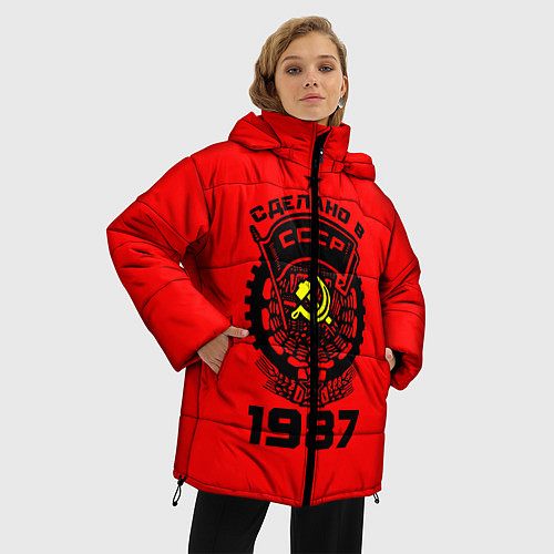 Женская зимняя куртка Сделано в СССР 1987 / 3D-Светло-серый – фото 3