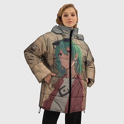 Куртка зимняя женская Vocaloid, цвет: 3D-черный — фото 2