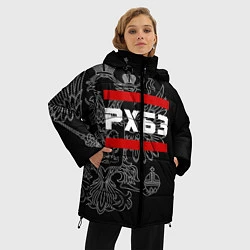 Куртка зимняя женская РХБЗ: герб РФ, цвет: 3D-черный — фото 2