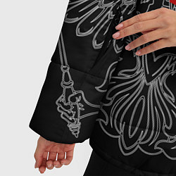 Куртка зимняя женская Полковник: герб РФ, цвет: 3D-черный — фото 2