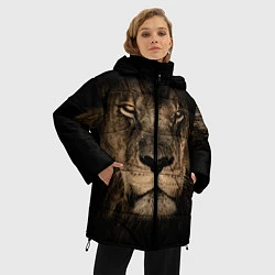 Куртка зимняя женская Львиный взгляд, цвет: 3D-черный — фото 2