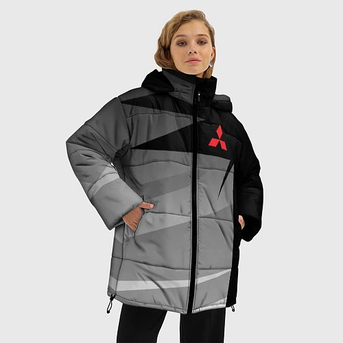 Женская зимняя куртка MITSUBISHI SPORT / 3D-Черный – фото 3
