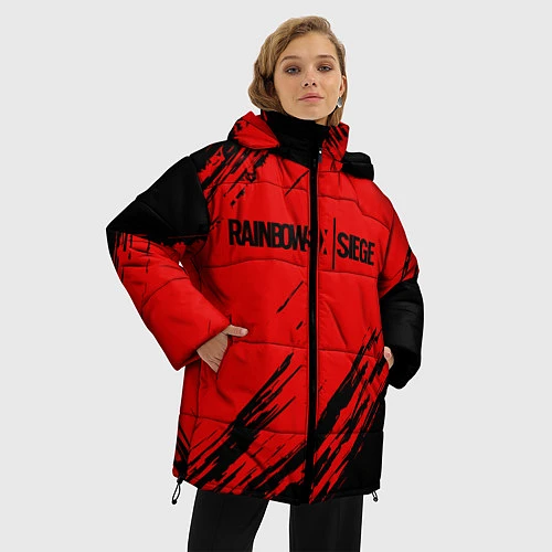 Женская зимняя куртка R6S: Red Style / 3D-Черный – фото 3