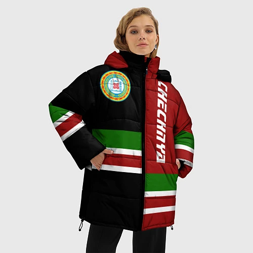 Женская зимняя куртка Chechnya, Russia / 3D-Красный – фото 3