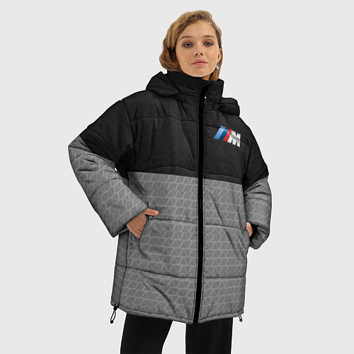 Женская зимняя куртка BMW 2018 M Sport / 3D-Черный – фото 3