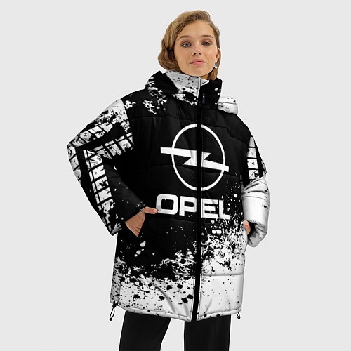 Женская зимняя куртка Opel: Black Spray / 3D-Черный – фото 3
