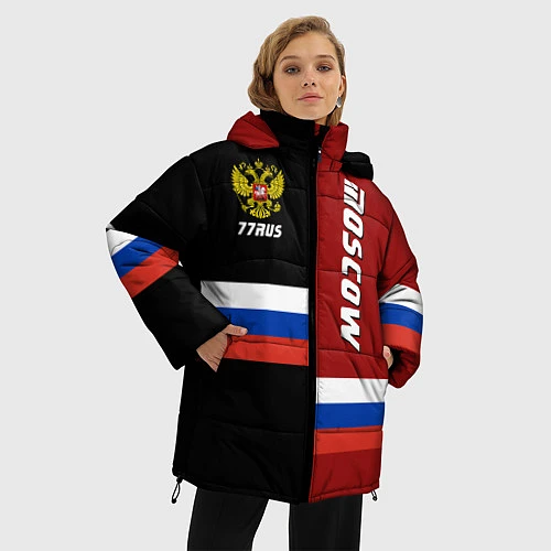 Женская зимняя куртка Moscow, Russia / 3D-Черный – фото 3