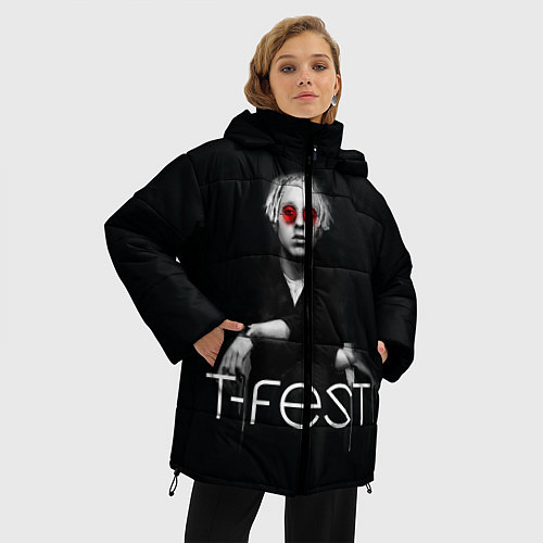 Женская зимняя куртка T-Fest: Black Style / 3D-Черный – фото 3