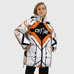 Куртка зимняя женская CS:GO Techno Asiimov, цвет: 3D-черный — фото 2