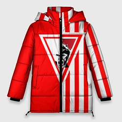 Женская зимняя куртка Красно-белый воин
