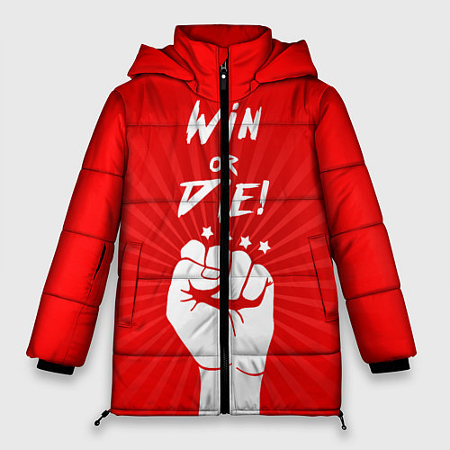 Женская зимняя куртка FCSM: Win or Die / 3D-Красный – фото 1
