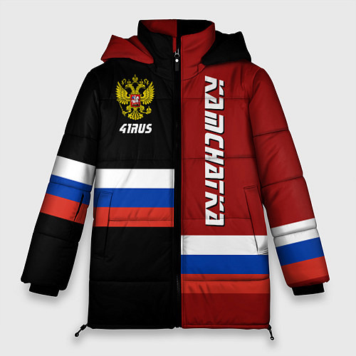 Женская зимняя куртка Kamchatka, Russia / 3D-Красный – фото 1
