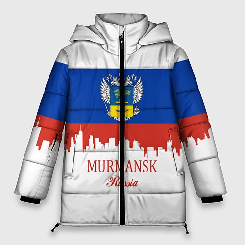 Женская зимняя куртка Murmansk: Russia / 3D-Красный – фото 1