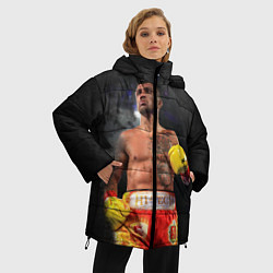 Куртка зимняя женская Vasyl Lomachenko, цвет: 3D-черный — фото 2