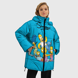 Куртка зимняя женская Семейка Симпсонов, цвет: 3D-черный — фото 2