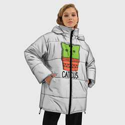 Куртка зимняя женская Cactus Catcus, цвет: 3D-черный — фото 2
