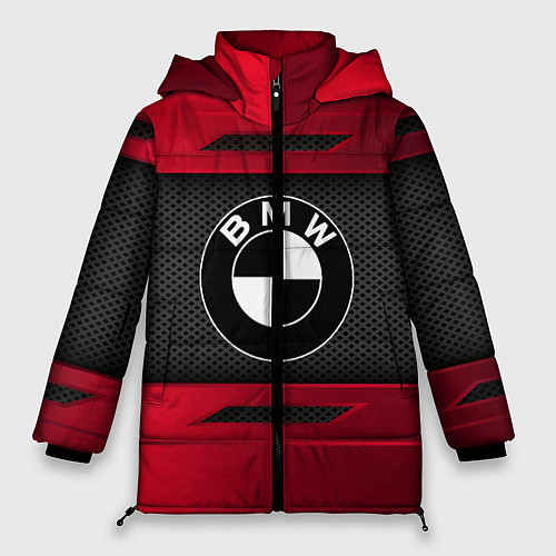 Женская зимняя куртка BMW SPORT / 3D-Красный – фото 1