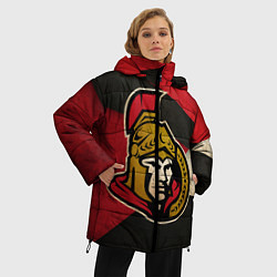 Куртка зимняя женская HC Ottawa Senators: Old Style, цвет: 3D-красный — фото 2